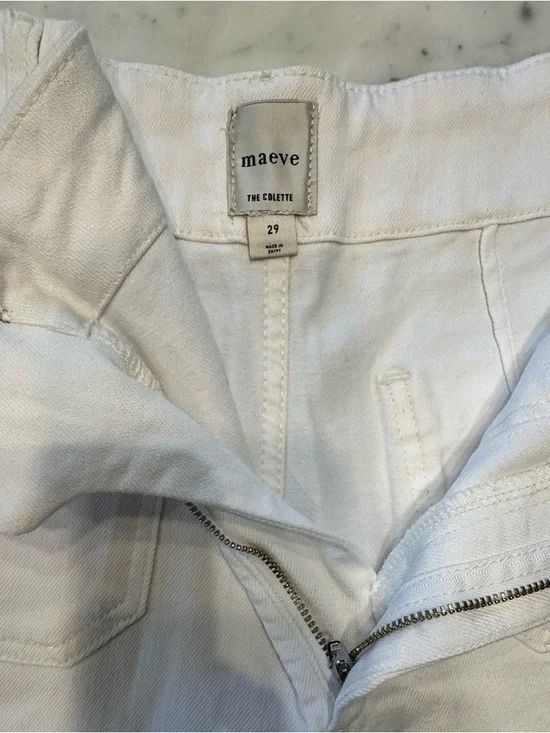 Maeve White “The Collette” Wide-Leg Pants - Picture 3 of 3